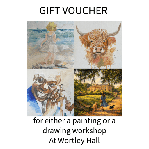 Gift Voucher for a either a day painting or a day drawing at Wortley Hall