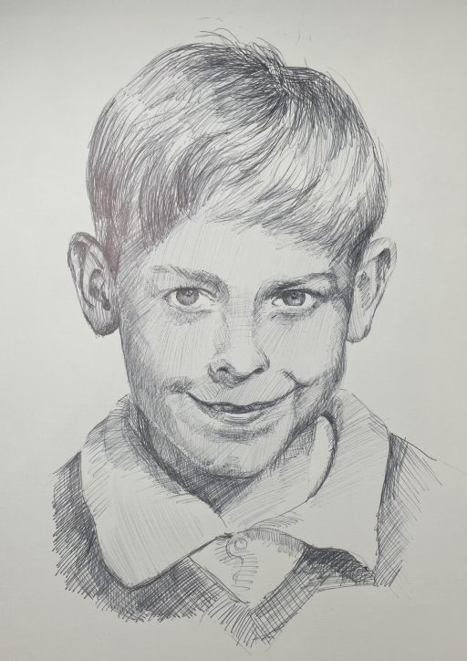 Self Portrait in Biro