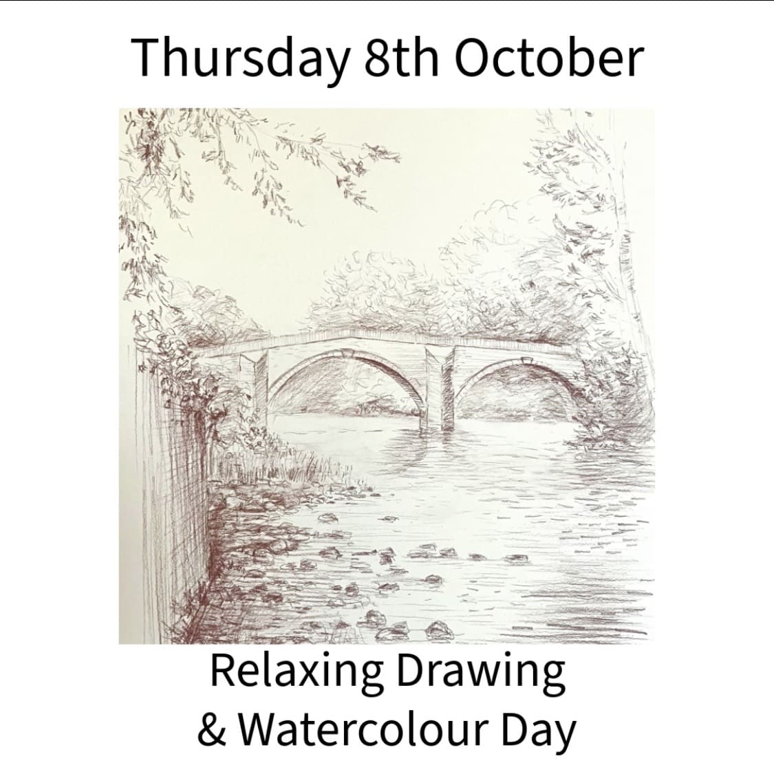 RELAXING DRAWING AND WATERCOLOUR DAY Thursday 8th October